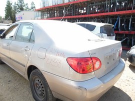 2003 Toyota Corolla Tan 1.8L AT #Z23331